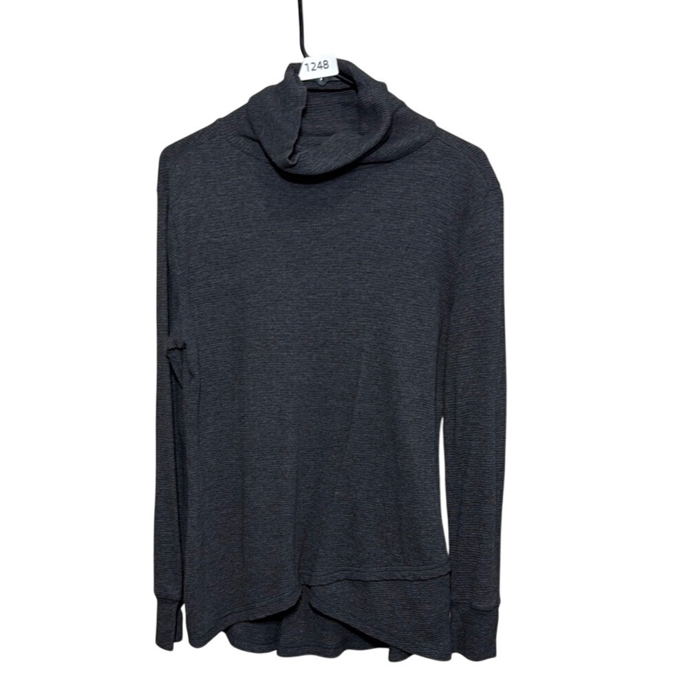 Eddie Bauer Women's Gray Cowl Neck Long Sleeve Tunic‎ Top